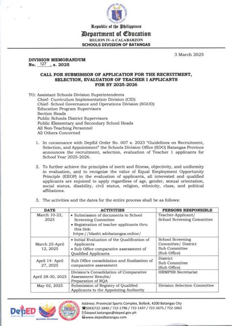 rqa batangas province 2023 result|DepEd Batangas Division Announces Teacher Recruitment for .